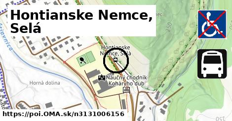 Hontianske Nemce, Selá