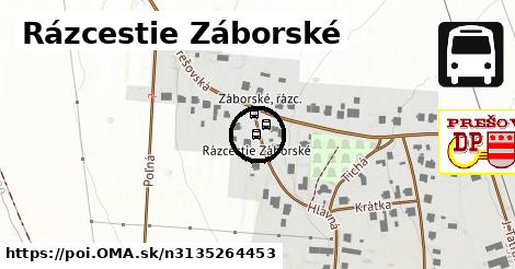 Rázcestie Záborské