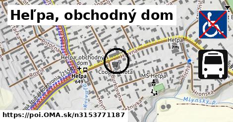 Heľpa, obchodný dom