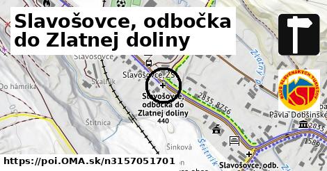 Slavošovce, odbočka do Zlatnej doliny