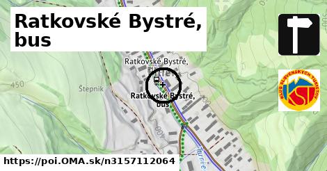 Ratkovské Bystré, bus