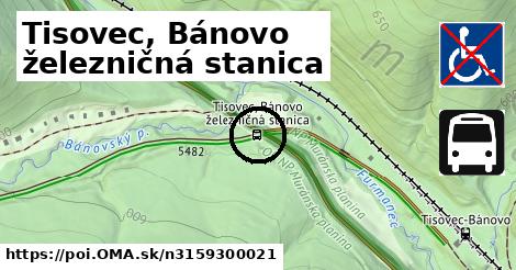 Tisovec, Bánovo železničná stanica