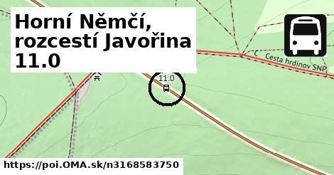 Horní Němčí, rozcestí Javořina 11.0