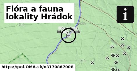 Flóra a fauna lokality Hrádok