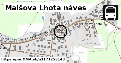 Malšova Lhota náves