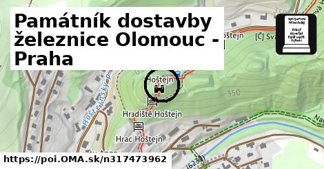 Památník dostavby železnice Olomouc - Praha