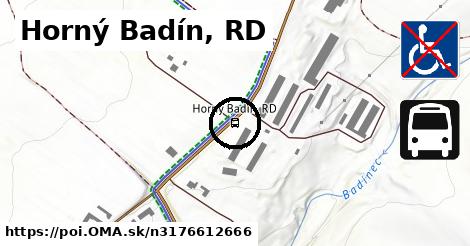 Horný Badín, RD