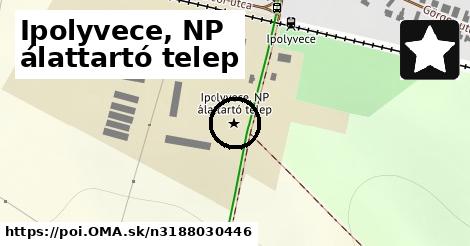 Ipolyvece, NP álattartó telep