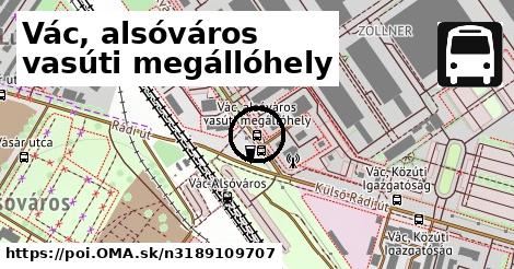 Vác, alsóváros vasúti megállóhely