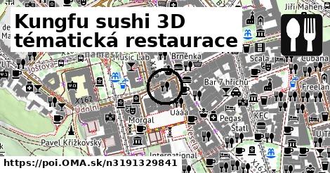 Kungfu sushi 3D tématická restaurace