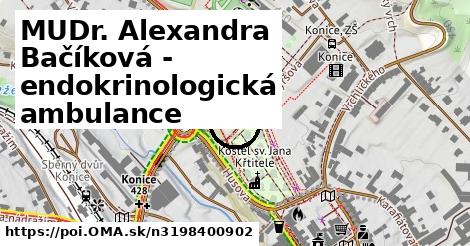 MUDr. Alexandra Bačíková - endokrinologická ambulance