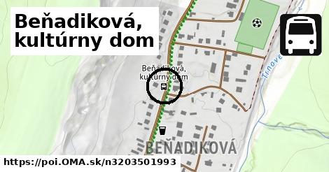 Beňadiková, kultúrny dom