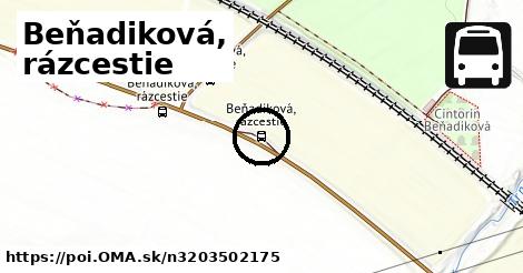 Beňadiková, rázcestie