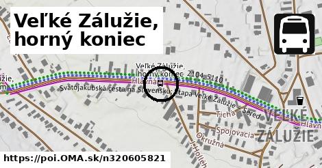 Veľké Zálužie, horný koniec