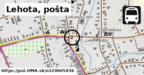 Lehota, pošta