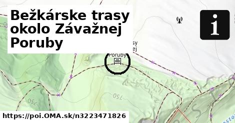 Bežkárske trasy okolo Závažnej Poruby