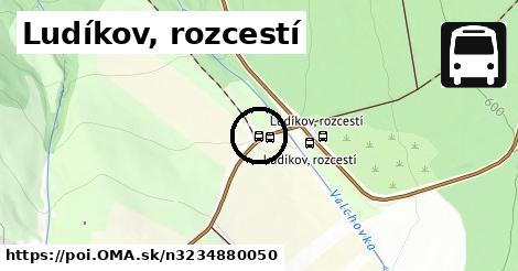 Ludíkov, rozcestí