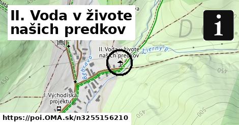 II. Voda v živote našich predkov