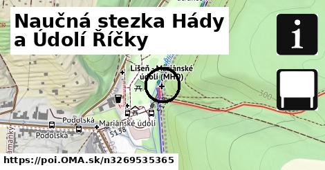 Naučná stezka Hády a Údolí Říčky