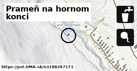 Prameň na hornom konci