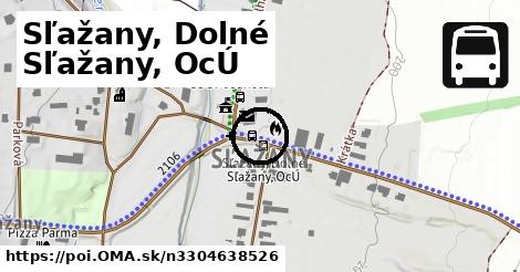 Sľažany, Dolné Sľažany, OcÚ