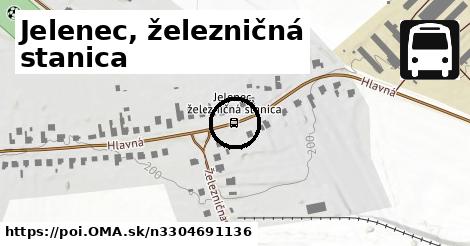 Jelenec, železničná stanica