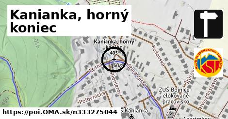 Kanianka, horný koniec