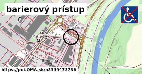 barierový prístup