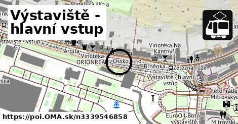 Výstaviště - hlavní vstup