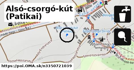 Alsó-csorgó-kút (Patikai)