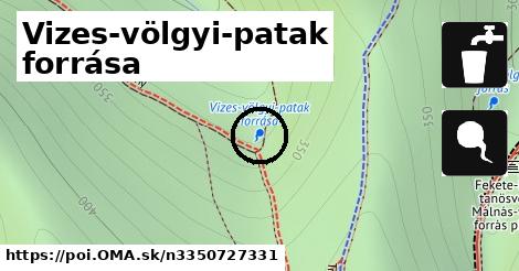 Vizes-völgyi-patak forrása