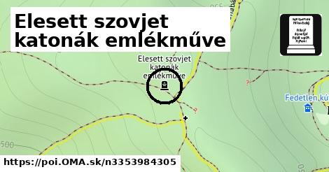 Elesett szovjet katonák emlékműve