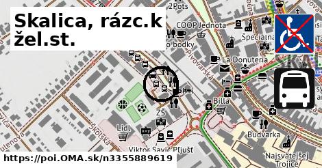 Skalica, rázc.k žel.st.