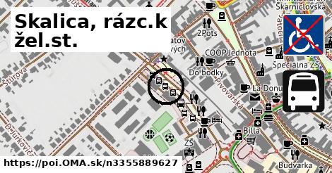 Skalica, rázc.k žel.st.