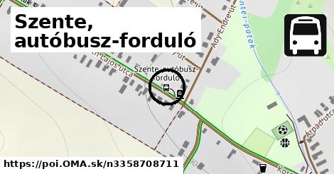 Szente, autóbusz-forduló