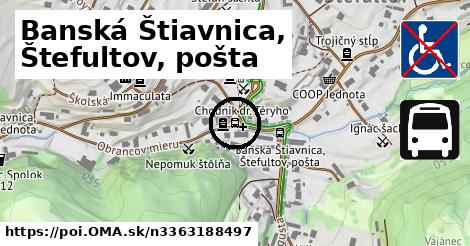 Banská Štiavnica, Štefultov, pošta