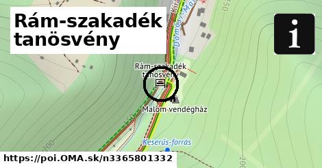 Rám-szakadék tanösvény