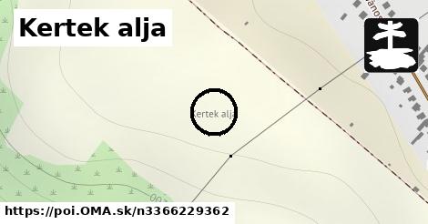 Kertek alja