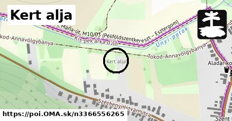 Kert alja