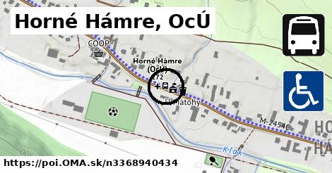 Horné Hámre, OcÚ