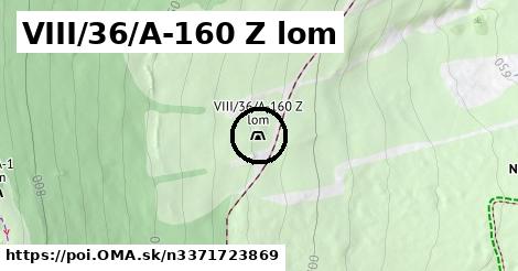 VIII/36/A-160 Z lom