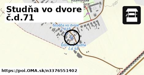 Studňa vo dvore č.d.71