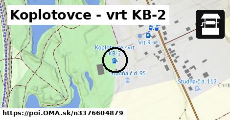 Koplotovce - vrt KB-2