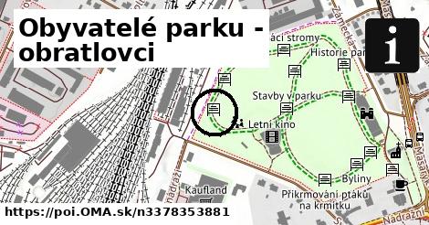 Obyvatelé parku - obratlovci