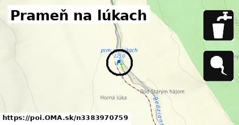 Prameň na lúkach