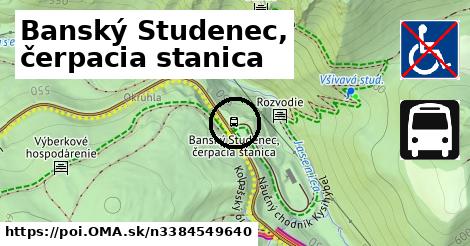 Banský Studenec, čerpacia stanica