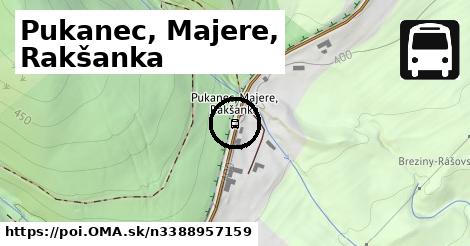 Pukanec, Majere, Rakšanka