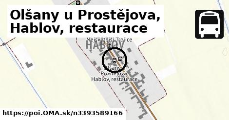 Olšany u Prostějova, Hablov, restaurace