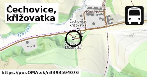 Čechovice, křižovatka