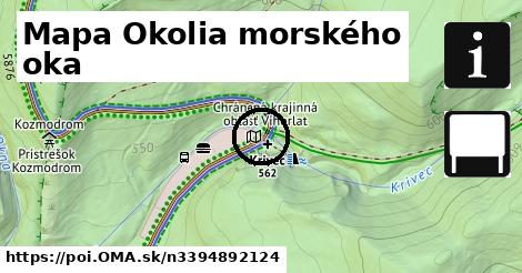 Mapa Okolia morského oka